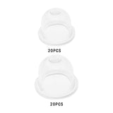 Maxbell 20x Lawn Mower Oil Cups Replacement Bulb Oil Cups for Outdoor Chainsaws 1.9cmx1.5cm