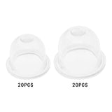 Maxbell 20x Lawn Mower Oil Cups Replacement Bulb Oil Cups for Outdoor Chainsaws 1.9cmx1.5cm