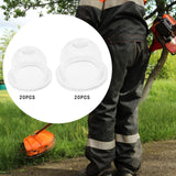 Maxbell 20x Lawn Mower Oil Cups Replacement Bulb Oil Cups for Outdoor Chainsaws 1.9cmx1.5cm