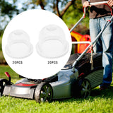 Maxbell 20x Lawn Mower Oil Cups Replacement Bulb Oil Cups for Outdoor Chainsaws 1.9cmx1.5cm