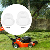 Maxbell 20x Lawn Mower Oil Cups Replacement Bulb Oil Cups for Outdoor Chainsaws 1.9cmx1.5cm