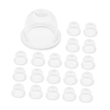 Maxbell 20x Lawn Mower Oil Cups Replacement Bulb Oil Cups for Outdoor Chainsaws 1.9cmx1.5cm