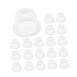 Maxbell 20x Lawn Mower Oil Cups Replacement Bulb Oil Cups for Outdoor Chainsaws 1.9cmx1.5cm