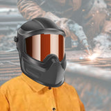 Maxbell Welding Hamlet Comfortable Adjustable for Welding Cutting Grinding Full Face Dark Brown