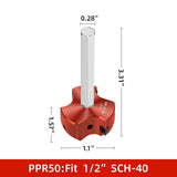 Maxbell Triple Blade PVC Pipe Reamer Industrial PVC Fitting Saver for Cpvc ABS Pipe 0.5inch