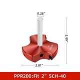 Maxbell Triple Blade PVC Pipe Reamer Industrial PVC Fitting Saver for Cpvc ABS Pipe 2 inch