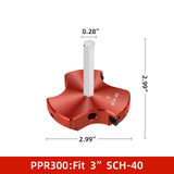 Maxbell Triple Blade PVC Pipe Reamer Industrial PVC Fitting Saver for Cpvc ABS Pipe 3 inch