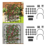 Maxbell Climbing Plants Trellis Sturdy Weather Resistant Space Saving Garden Trellis 90cm height