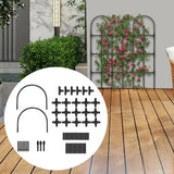 Maxbell Climbing Plants Trellis Sturdy Weather Resistant Space Saving Garden Trellis 90cm height