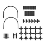Maxbell Climbing Plants Trellis Sturdy Weather Resistant Space Saving Garden Trellis 120cm height