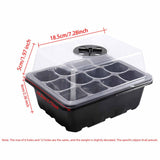 Maxbell Seed Starter Tray Plant Tray Plant Growing Tray for Seedling Fruit Vegetable Black