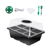 Maxbell Seed Starter Tray Plant Tray Plant Growing Tray for Seedling Fruit Vegetable Black