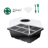 Maxbell Seed Starter Tray Plant Tray Plant Growing Tray for Seedling Fruit Vegetable Black