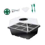 Maxbell Seed Starter Tray Plant Tray Plant Growing Tray for Seedling Fruit Vegetable Black