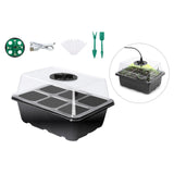 Maxbell Seed Starter Tray Plant Tray Plant Growing Tray for Seedling Fruit Vegetable Black