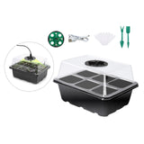 Maxbell Seed Starter Tray Plant Tray Plant Growing Tray for Seedling Fruit Vegetable Black