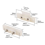 Maxbell Access Control Tappet Contacts Convenient Doors Access Electrical Connectors White 2 Terminals