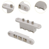 Maxbell Access Control Tappet Contacts Convenient Doors Access Electrical Connectors White 3 Terminals