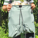 Maxbell Fruit Picking Bag Pouch Canvas Garden Storage Pouch for Orchard Outdoor Pear blue gray
