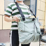 Maxbell Fruit Picking Bag Pouch Canvas Garden Storage Pouch for Orchard Outdoor Pear blue gray