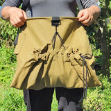 Maxbell Fruit Picking Bag Pouch Canvas Garden Storage Pouch for Orchard Outdoor Pear khaki