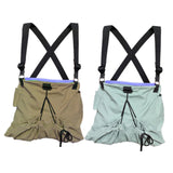 Maxbell Fruit Picking Bag Pouch Canvas Garden Storage Pouch for Orchard Outdoor Pear khaki and blue gray