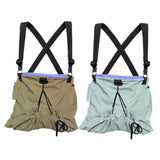 Maxbell Fruit Picking Bag Pouch Canvas Garden Storage Pouch for Orchard Outdoor Pear khaki and blue gray