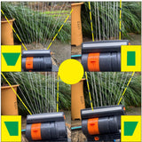 Maxbell Adjustable Range Sprinkler Easy Use Garden Sprinkler for Yards Gardens Lawns