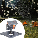 Maxbell Adjustable Range Sprinkler Easy Use Garden Sprinkler for Yards Gardens Lawns