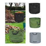 Maxbell Garden Leaf Storage Bag with Handles for Outdoor Leaves Grass Clippings Pool Black