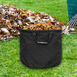 Maxbell Garden Leaf Storage Bag with Handles for Outdoor Leaves Grass Clippings Pool Black