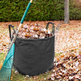 Maxbell Garden Leaf Storage Bag with Handles for Outdoor Leaves Grass Clippings Pool Black