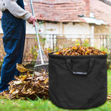 Maxbell Garden Leaf Storage Bag with Handles for Outdoor Leaves Grass Clippings Pool Black