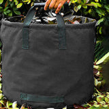 Maxbell Garden Leaf Storage Bag with Handles for Outdoor Leaves Grass Clippings Pool Black