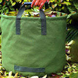 Maxbell Garden Leaf Storage Bag with Handles for Outdoor Leaves Grass Clippings Pool Green