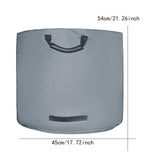 Maxbell Garden Leaf Storage Bag with Handles for Outdoor Leaves Grass Clippings Pool Gray