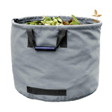 Maxbell Garden Leaf Storage Bag with Handles for Outdoor Leaves Grass Clippings Pool Gray