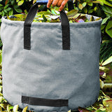 Maxbell Garden Leaf Storage Bag with Handles for Outdoor Leaves Grass Clippings Pool Gray