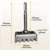 Maxbell Socket Punch Sturdy Easy to Use Square Slot Cutter for Brick Cement Concrete