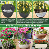 Maxbell Self Watering Hanging Basket Liners Reusable Devices Accessories Replacement 20 Pieces