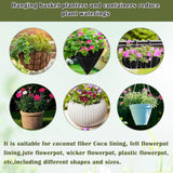 Maxbell Self Watering Hanging Basket Liners Reusable Devices Accessories Replacement 20 Pieces