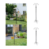 Maxbell Shepherds Hook Garden Ground Plant Stand for Solar Light Lanterns Flower Pot 195x32cm