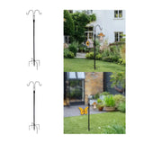 Maxbell Shepherds Hook Garden Ground Plant Stand for Solar Light Lanterns Flower Pot 195x32cm