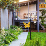 Maxbell Shepherds Hook Garden Ground Plant Stand for Solar Light Lanterns Flower Pot 156x32cm