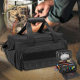 Maxbell Tool Tote Bag Zipper Tools Carrying Tote for Handymen Birthday Gift Plumbers
