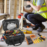 Maxbell Tool Tote Bag Zipper Tools Carrying Tote for Handymen Birthday Gift Plumbers