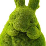 Maxbell Furry Flocked Rabbit Statue Funny Decor Yard Ornament for Patio Home Balcony