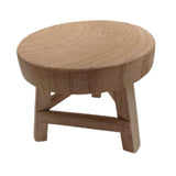 Maxbell Wooden Stool for Plant Rustic Plant Stool for Bonsai Potted Plant Home Decor