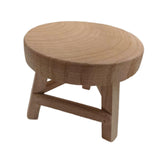 Maxbell Wooden Stool for Plant Rustic Plant Stool for Bonsai Potted Plant Home Decor