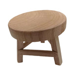 Maxbell Wooden Stool for Plant Rustic Plant Stool for Bonsai Potted Plant Home Decor